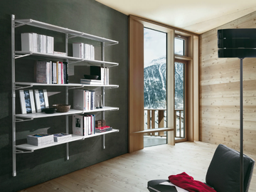 SOCRATE HOME - Wall-mounted sectional bookcase by Caimi Brevetti - view 3